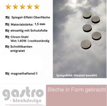 Edelstahlblech Spiegel-Effekt VA 1,5mm